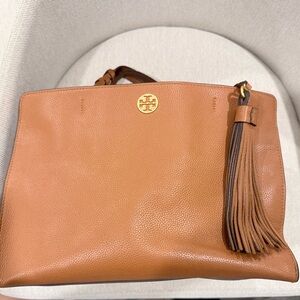 Tory Burch Tan Leather Shoulder Bag